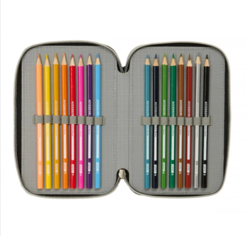 Penar echipat K-Pop Demon Hunters HuntriX albastru 37 piese 3 compartimente 12.5 x 19.5 x 5.5 cm [3]