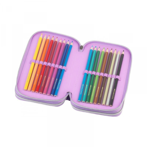 Penar echipat unicorn Faber Castell 3 compartimente fete [4]
