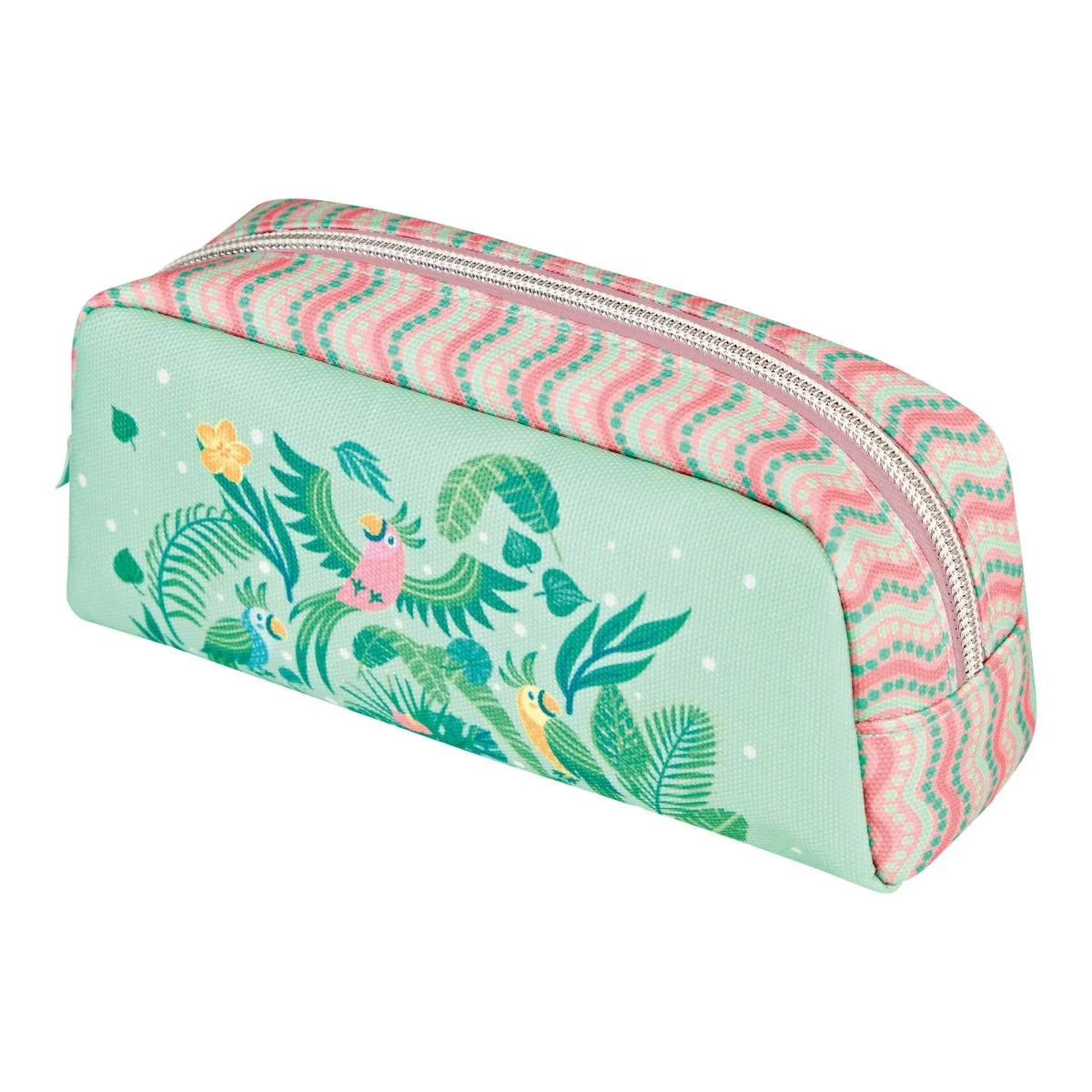 Penare tip etui - Penar tip etui 1 compartiment motiv Sweet Jungle Herlitz