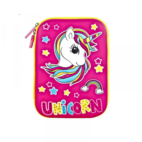 Penare neechipate - Penar fete S-Cool neechipat unicorn 1 compartiment