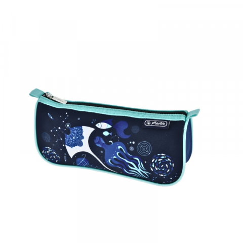 Penare tip etui - Penar Herlitz bluemarin etui 1 compartiment