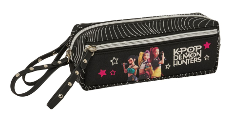 Noutăți Librăria Compas - Penar K-Pop Demon Hunters Energy 3 compartimente cu banda elastica 22x8.5x6 cm