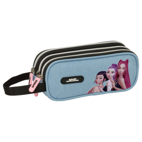 Penare - Penar cu 3 compartimente Demon Hunters K-Pop Huntrix 21 x 7 x 8.5 cm