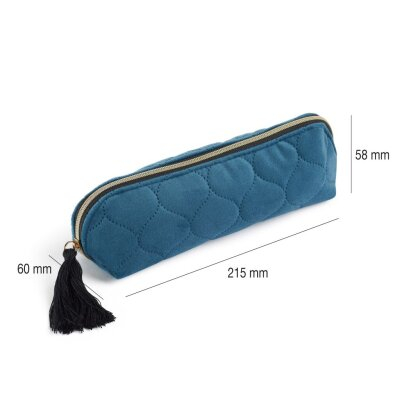 Penar etui 1 compartiment British Bloom Velvet Blue Miquelrius 21.5 x 5.8 cm [1]