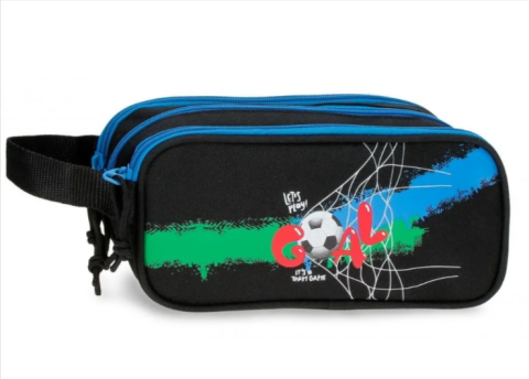 Penare neechipate - Penar Movom Offside negru 3 compartimente 9x10x22 cm