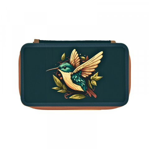 Noutăți Librăria Compas - Penar neechipat 2 compartimente Colibri Herlitz verde
