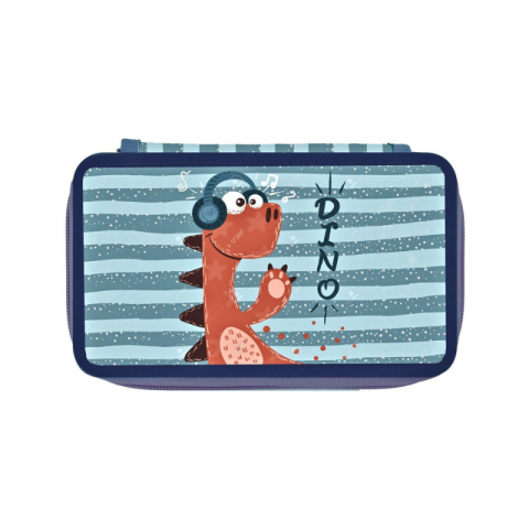 Noutăți Librăria Compas - Penar neechipat baieti 2 compartimente Herlitz Dino Fun
