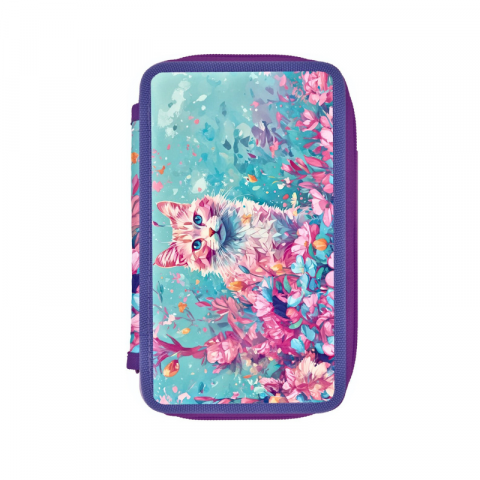 Penar neechipat Herlitz fete 3 compartimente Cat [1]