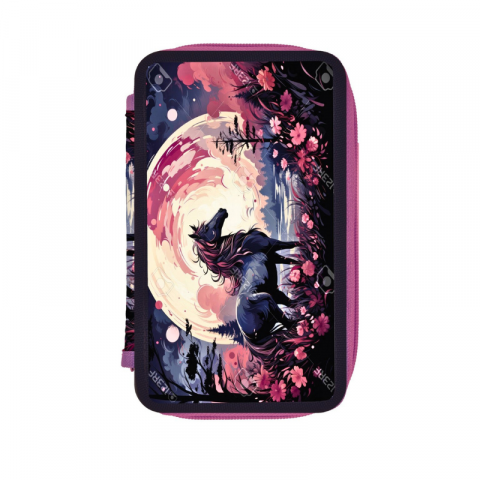 Noutăți Librăria Compas - Penar neechipat 3 compartimente fete Horse Herlitz