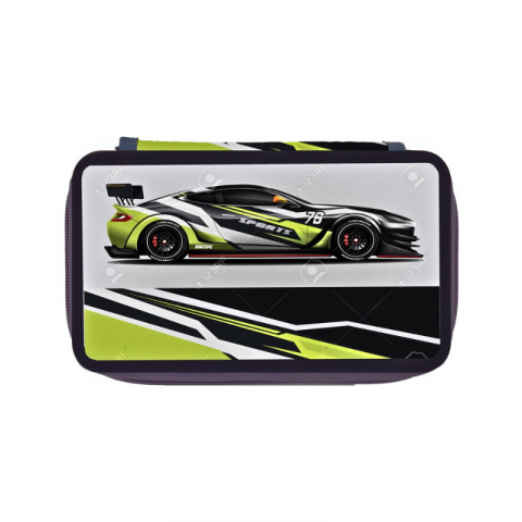 Rechizite școlare - Penar neechipat Herlitz 3 compartimente Speed Car