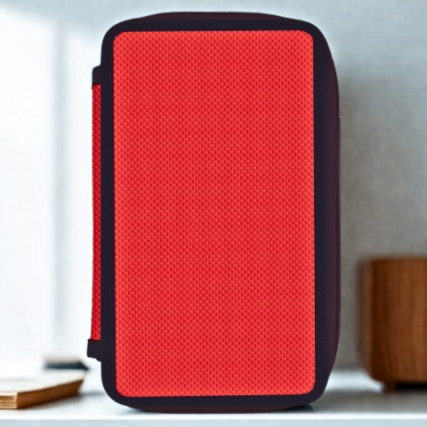 Penar neechipat rosu 3 compartimente Herlitz [1]