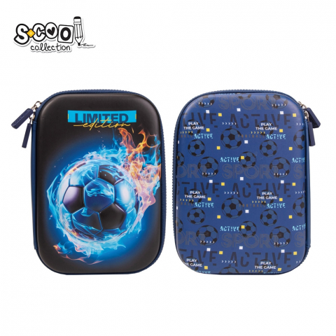 Rechizite școlare - Penar S-COOL Limited Edition 1 compartiment 3D neechipat baieti