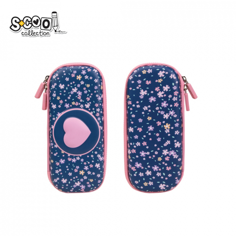 Noutăți Librăria Compas - Penar neechipat 3D 1 compartiment Pink Heart fete