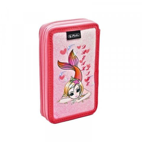 Penare neechipate - Penar neechipat roz 2 compartimente fete Herlitz