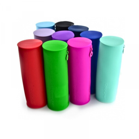 Penare tip etui - Penar Colorline tip etui rotund silicon diverse culori