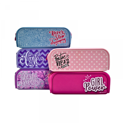 Noutăți Librăria Compas - Penar tip etui fete Colorline silicon diverse culori