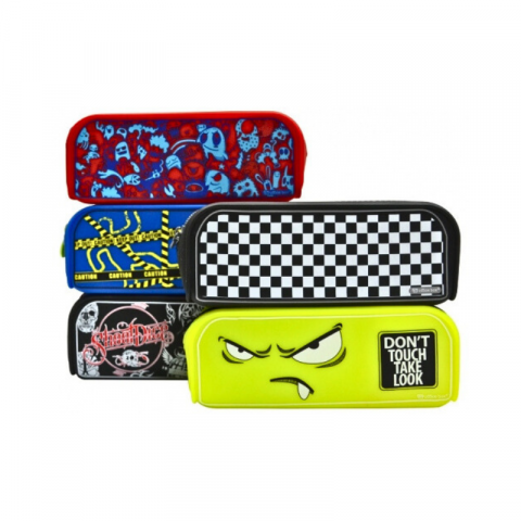 Rechizite școlare - Penar Office box tip etui silicon animatie diverse culori