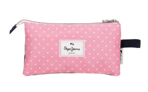 Rechizite școlare - Penar scoala fete Pepe Jeans Noni Denim 22 x 15 x 5 cm