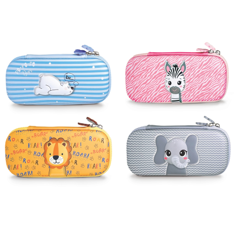 Rechizite școlare - Penar Sweet Animals cu design animalute 3D Lebez 23cm x 10cm x 4cm