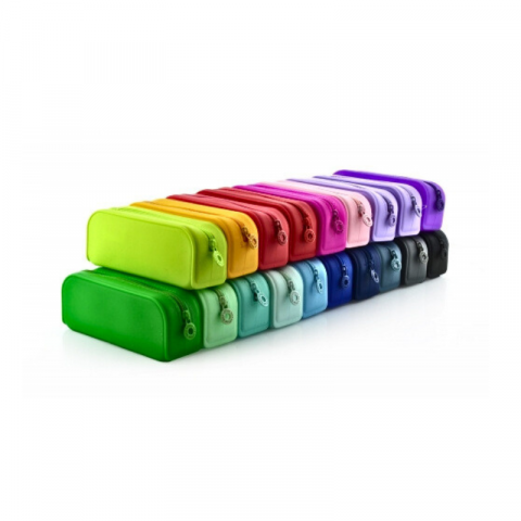 Penare tip etui - Penar tip etui dreptunghiular Colorline silicon diverse culori