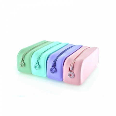 Penare tip etui - Penar tip etui dreptunghiular Office Box Blush silicon diverse culori