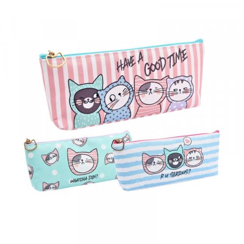 Penare tip etui - Penar tip etui M&G triunghiular So Many Cats diverse culori