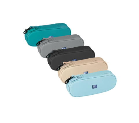 Penare tip etui - Penar tip etui oval Oxford Kangoo B-Hook 21x8x4.8 cm diverse culori