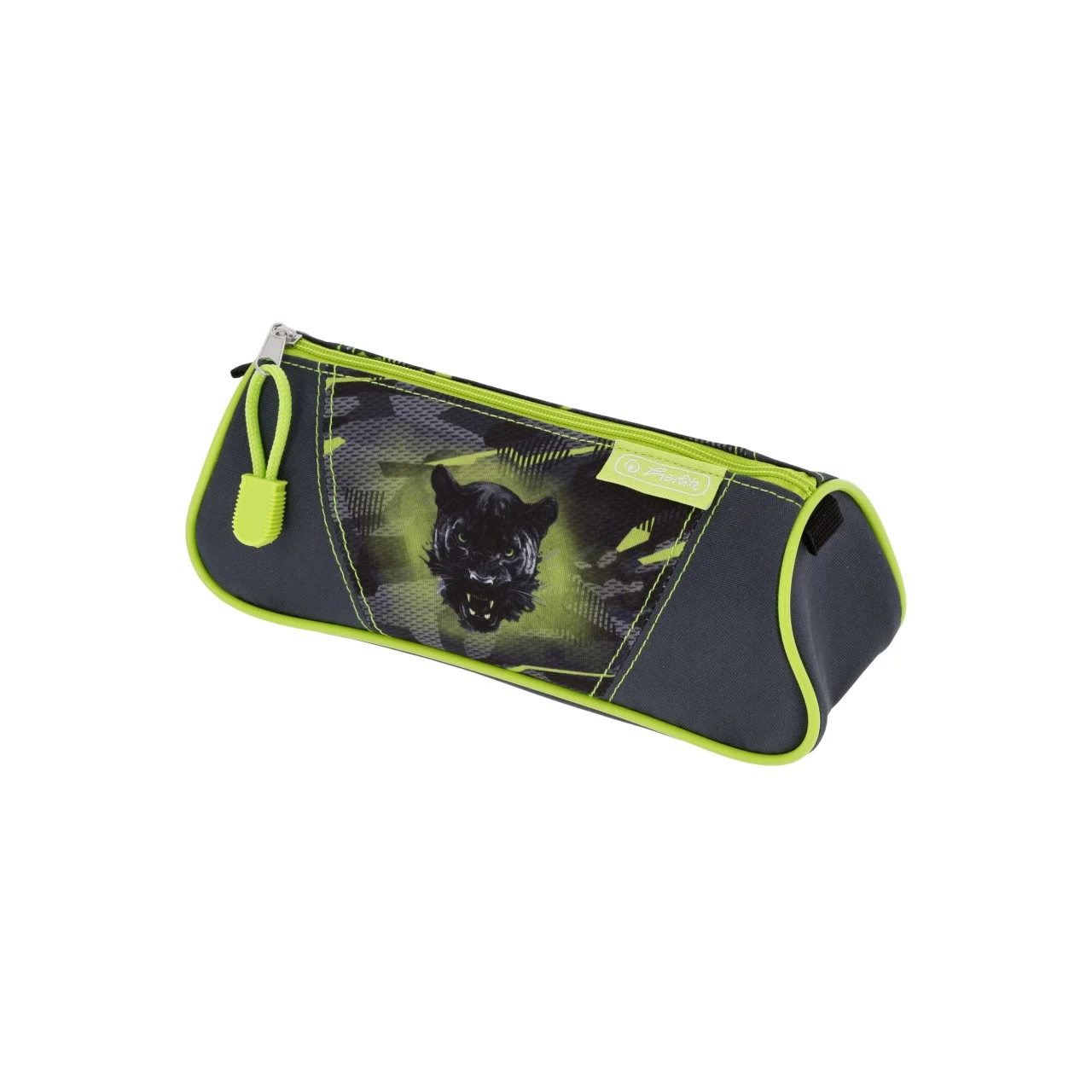 Rechizite școlare - Penar tip etui triunghiular 21.5x8x7 cm motiv Wild Panther