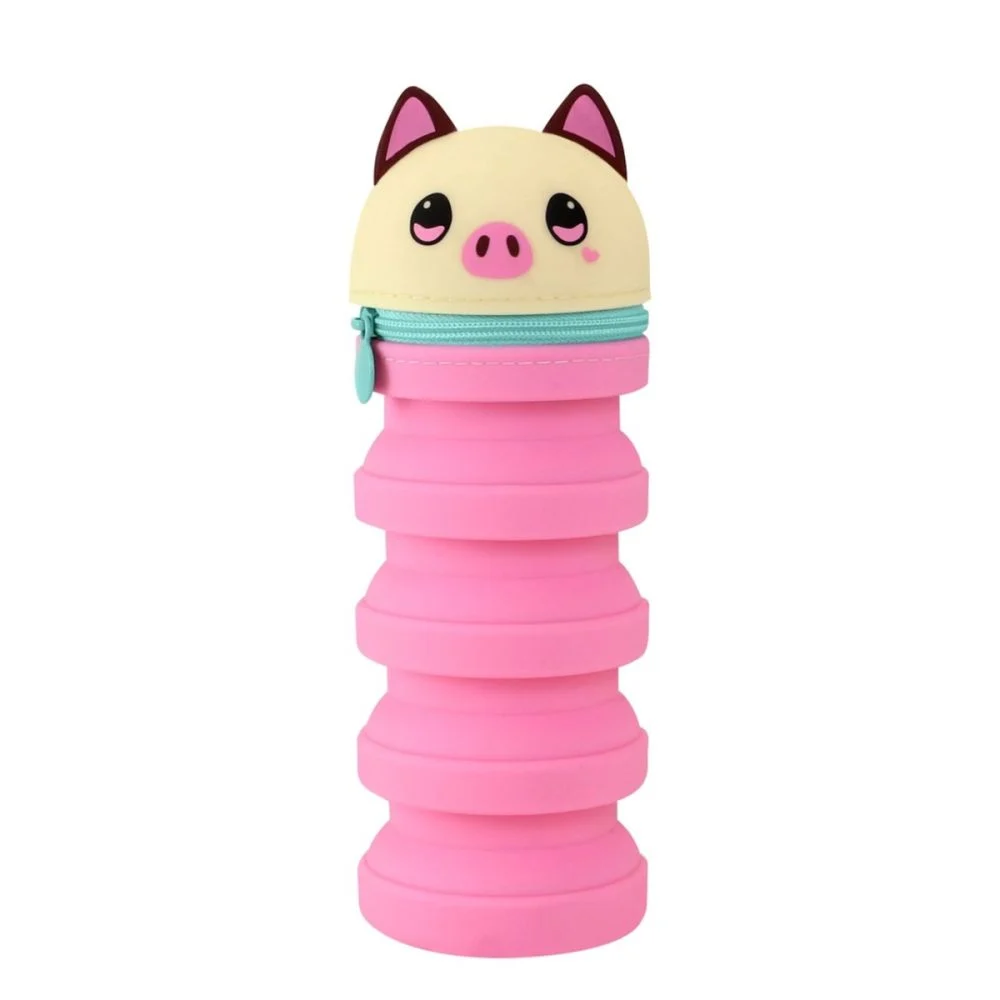 Rechizite școlare - Penar tubular vertical Bangoberry Piggy Porcusorul