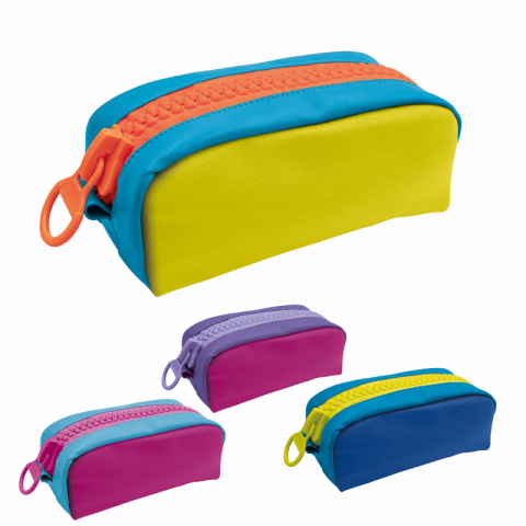 Rechizite școlare - Penar Zippy cu fermoar mare 22 x 10 x 8 cm Lebez