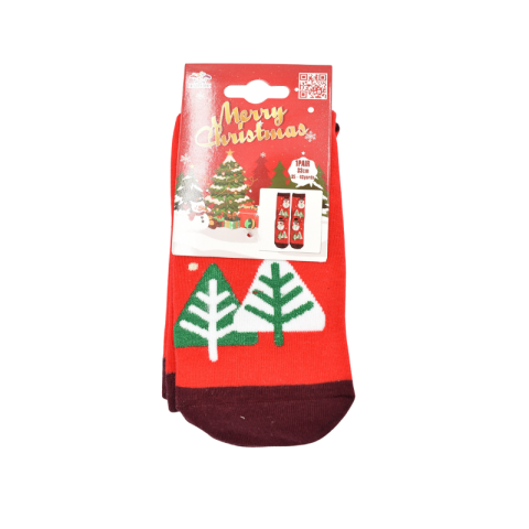 Pereche sosete bumbac Craciun marime 35-43 om de zapada si brazi [2]