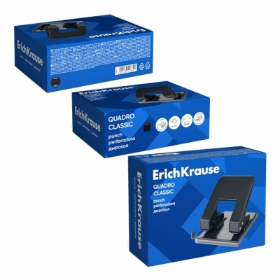 Perforator 40 coli Quadro classic negru 11.2 x 12.2 cm Erich Krause [3]