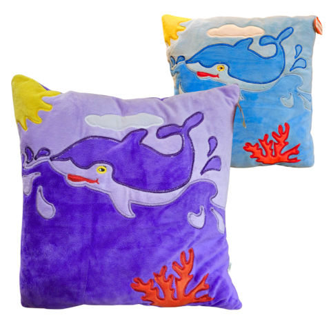 Jucării de pluș - Perna balena 36cm diferite culori