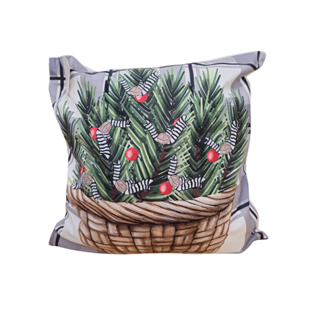 Perna decorativa Craciun maro 45x45cm [3]