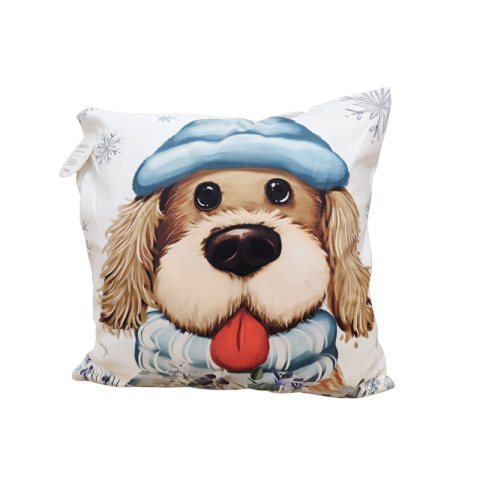 Perna decorativa Craciun albastru 45x45cm [1]