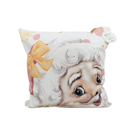 Perna decorativa Craciun roz 45x45cm [4]