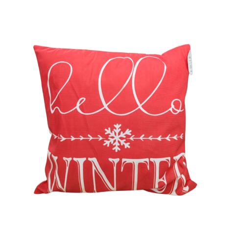 Perna decorativa Craciun rosu 45x45cm [2]