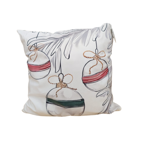 Perna decorativa Craciun roz 45x45cm [1]