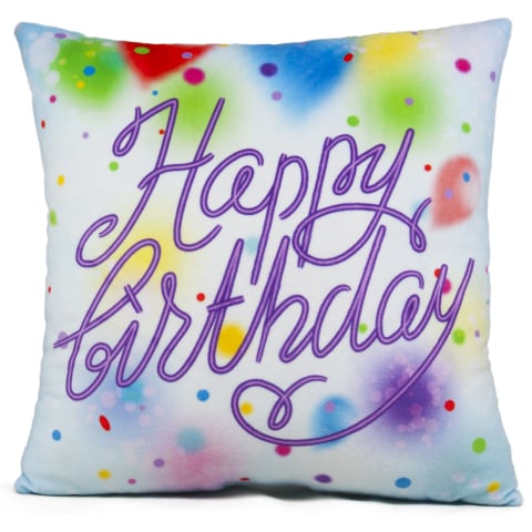 Perne și huse decorative - Perna Happy Birthday 36 cm multicolor