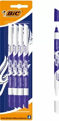 Corectoare și radiere - Pic corector albastru 4 buc /set Bic