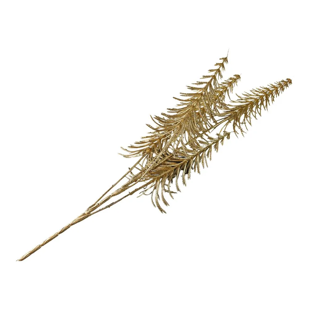 Decorațiuni de interior - Pick decorativ creanga de brad aurie 60 cm