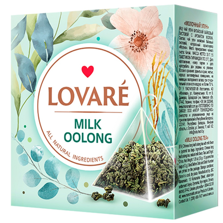 Ceaiuri premium Basilur - Ceai chinezesc oolong cu aroma de lapte Milk Oolong 15 plicuri x 2 g Lovare