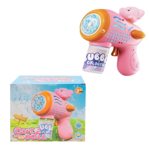 Jucării pentru apă și baie - Pistol baloane de sapun Elefant cu baterii si lumini