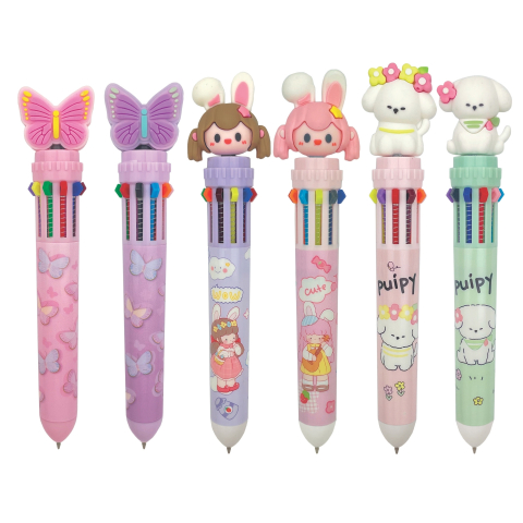 Rechizite școlare - Pix 10 culori in 1 Color Power modele diferite