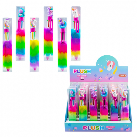 Pixuri - Pix 6 culori de scriere unicorn cu plus
