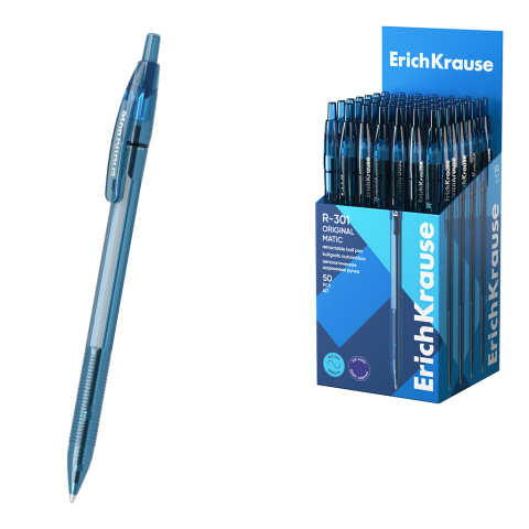 Birotică și accesorii birou - Pix click ErichKrause R-301 Matic Original 1 mm albastru