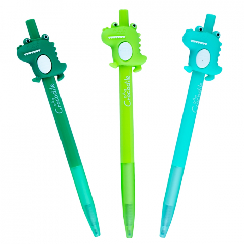 Pix cu gel albastru 0.5 mm Crocodil diverse culori [1]