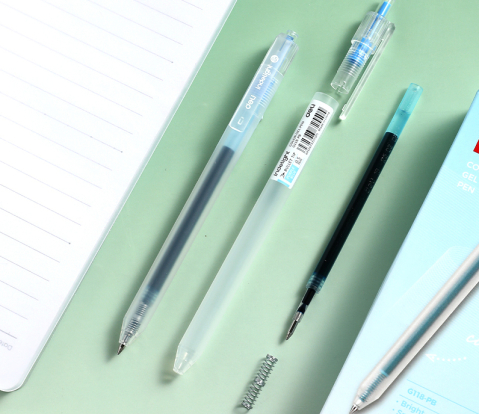 Pix cu gel cu mecanism 0.5 mm albastru-turcoaz Deli [3]