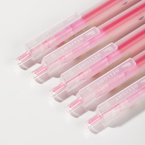 Pix cu gel cu mecanism 0.5 mm roz Delight Deli [2]