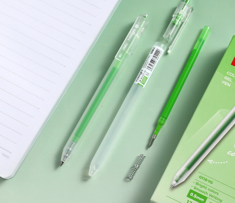 Pix cu gel cu mecanism 0.5 mm vernil Deli [3]